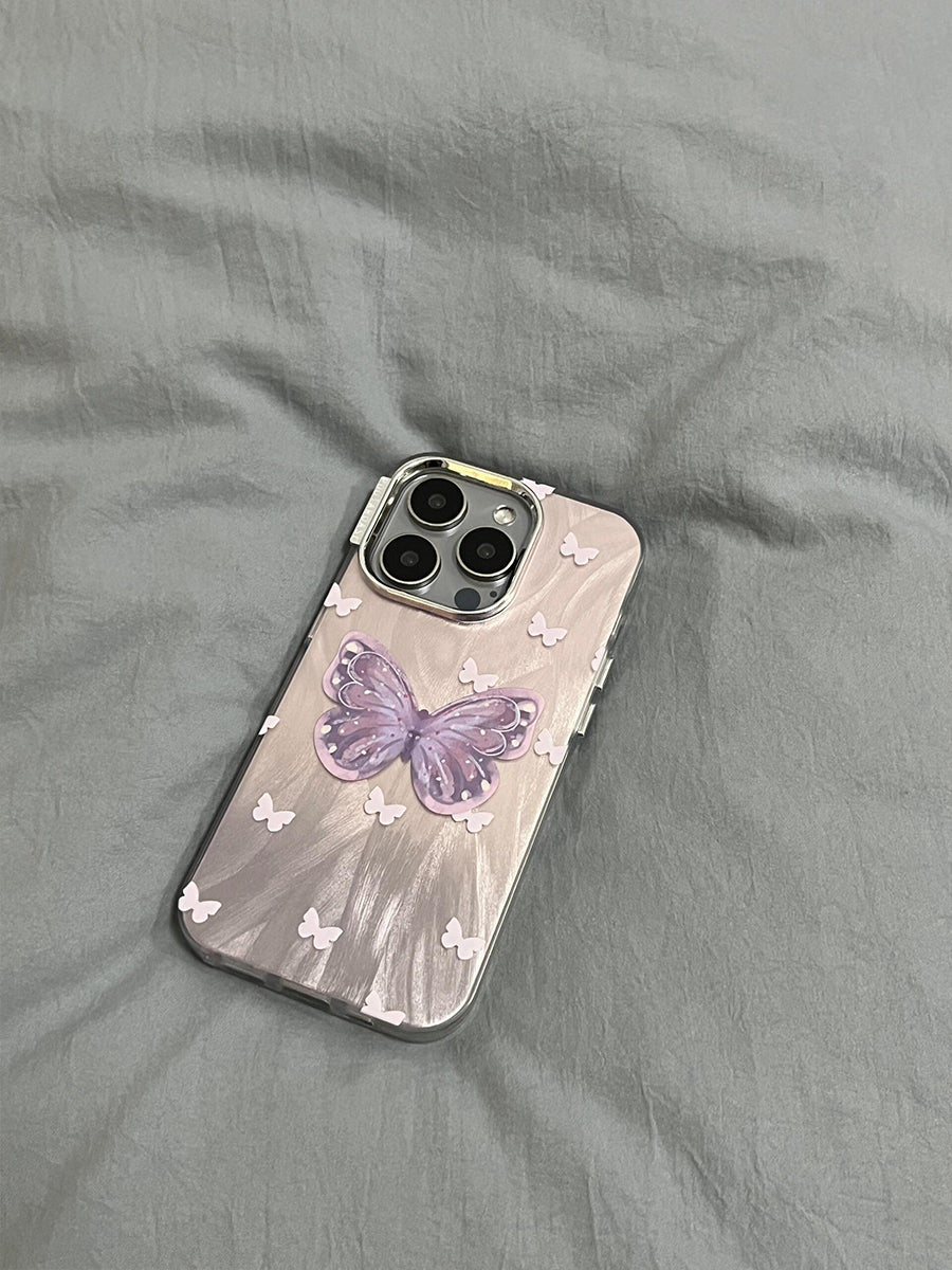 Pink and Purple Gradient Butterfly Phone Case