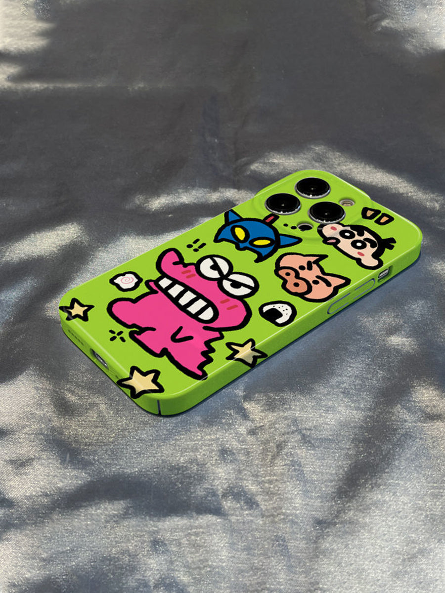 Green Lovely Cartoon Case for iPhone