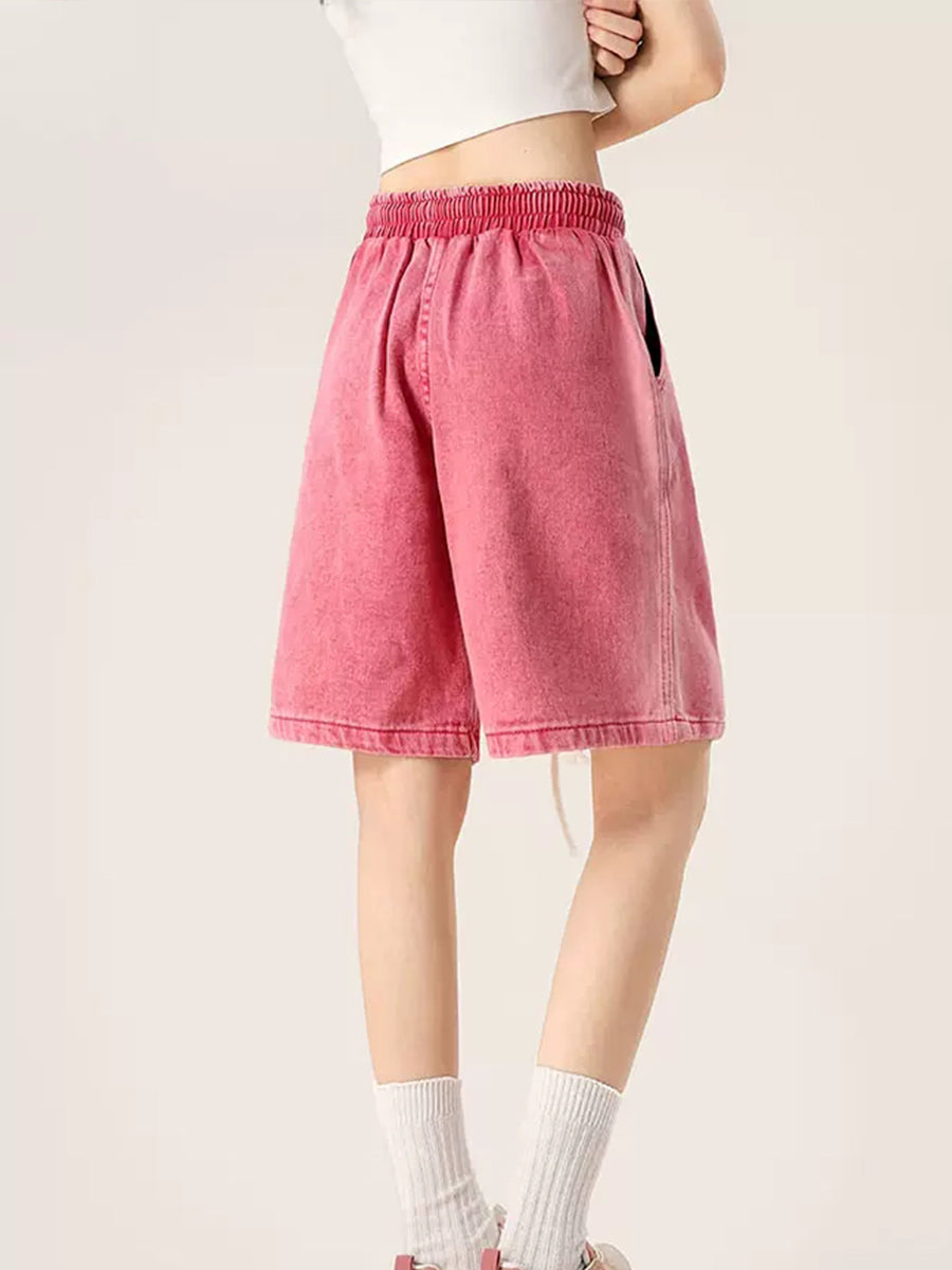 Solid Color Casual Shorts