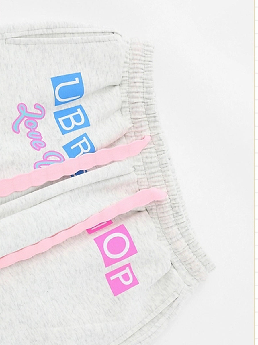 Cute Cartoon Loose Fit Cotton Jeans