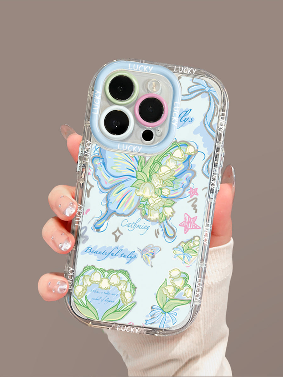 Skeleton Butterfly Mirror Phone Case