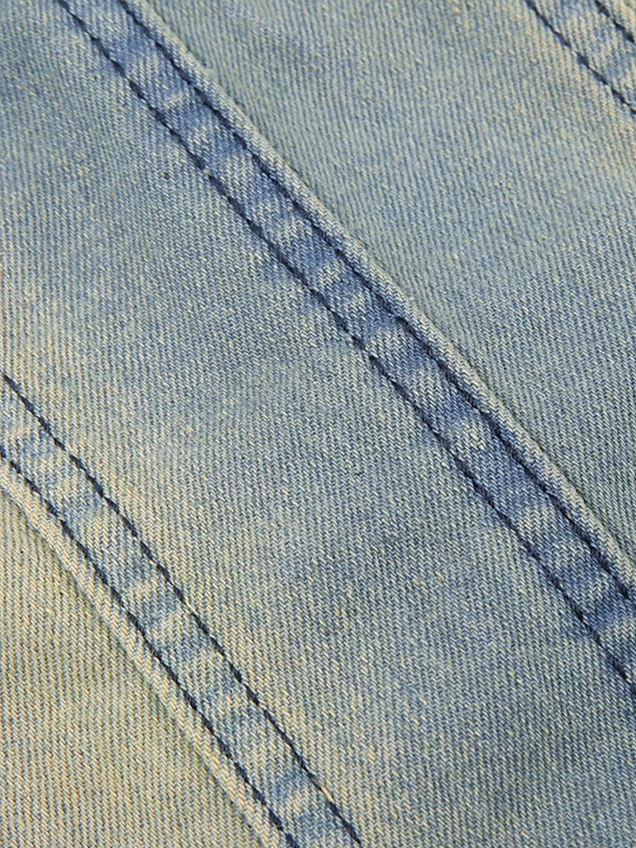 Wide Belt Denim Dress