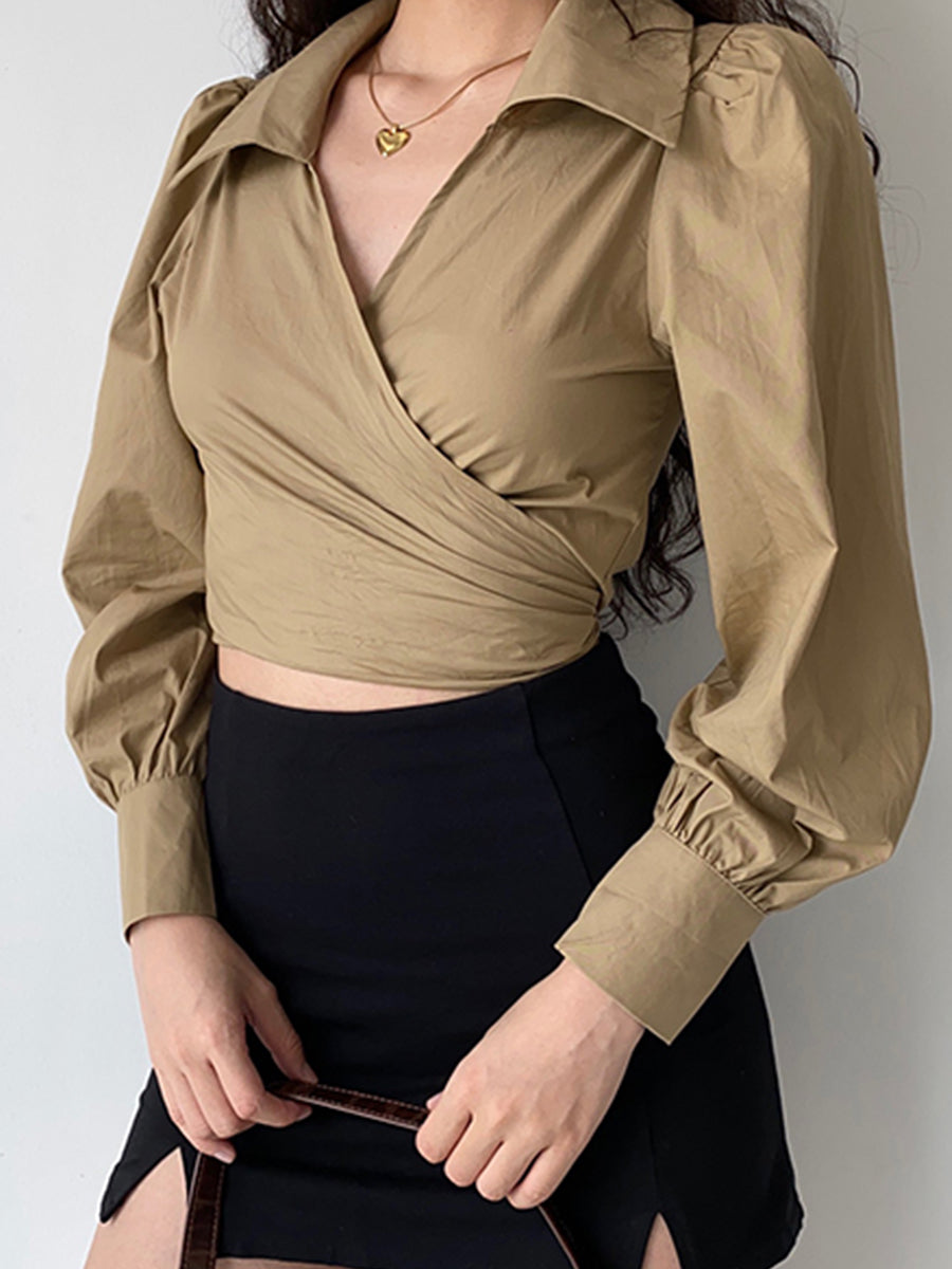 Multi Wear Lace-up Shirt Top