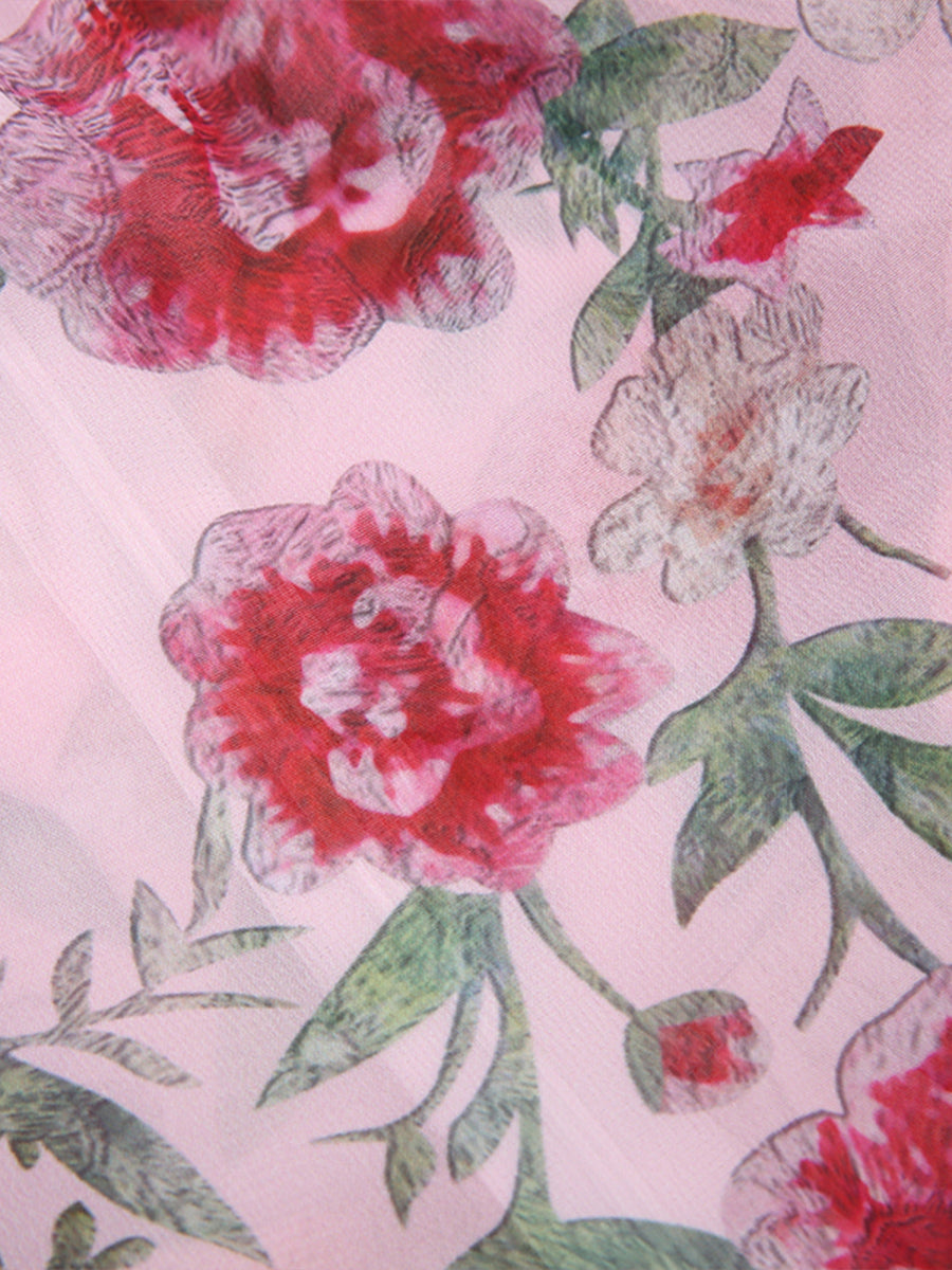 Chiffon Pleated A-line Dress