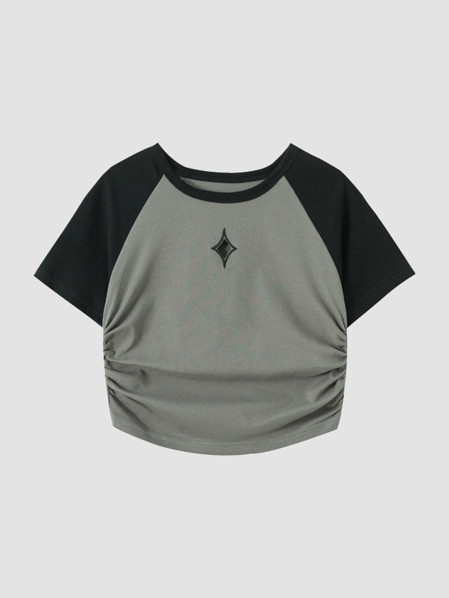 Draw Pleated Hollow Top