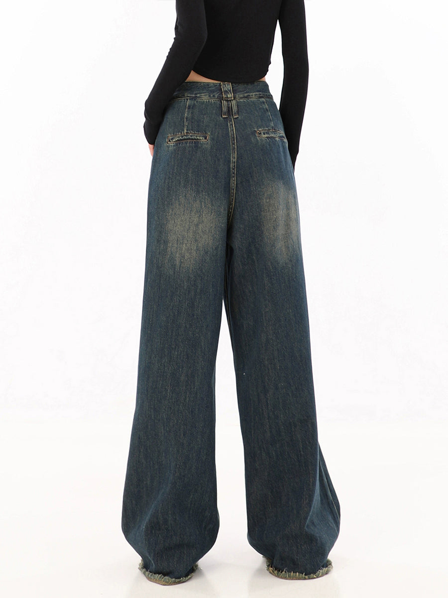 Vintage Asymmetrical Pocketless Jeans