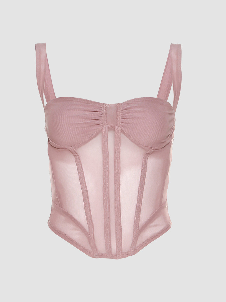 Mesh Lace Camisole Top