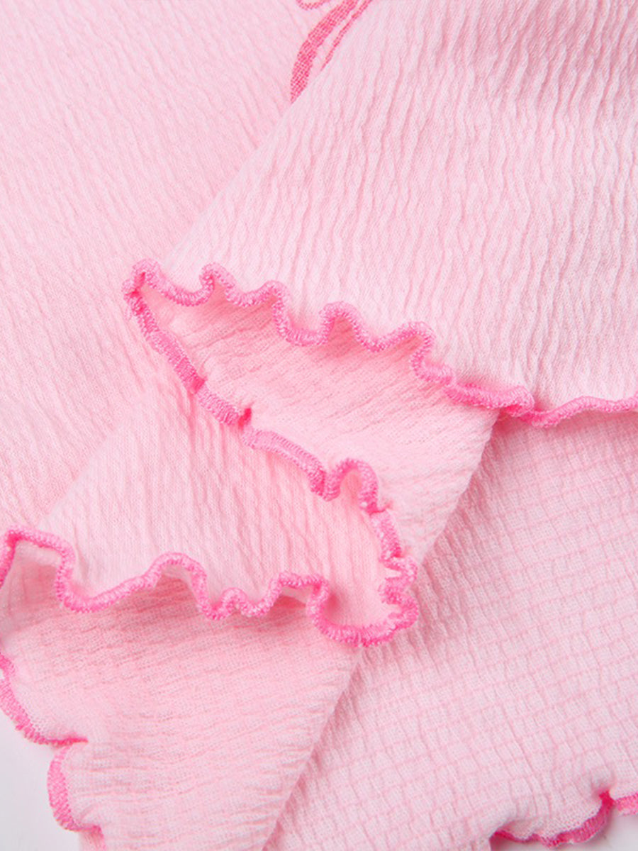Butterfly Pink Cami Top with Sleeve Cover
