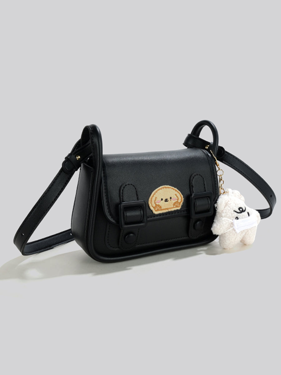 PU Leather Lovely Puppy Crossbody Bag