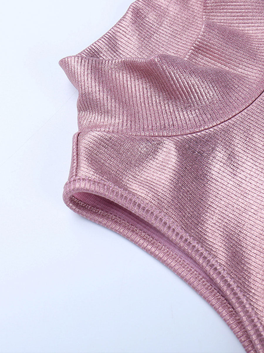 Pink Split Tank Dress