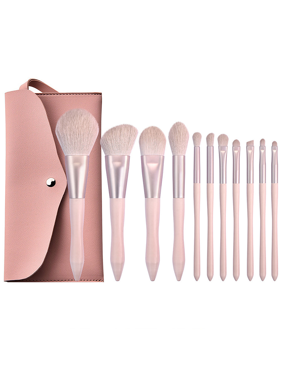 11 PCS Professional Antimicrobial Brush Set