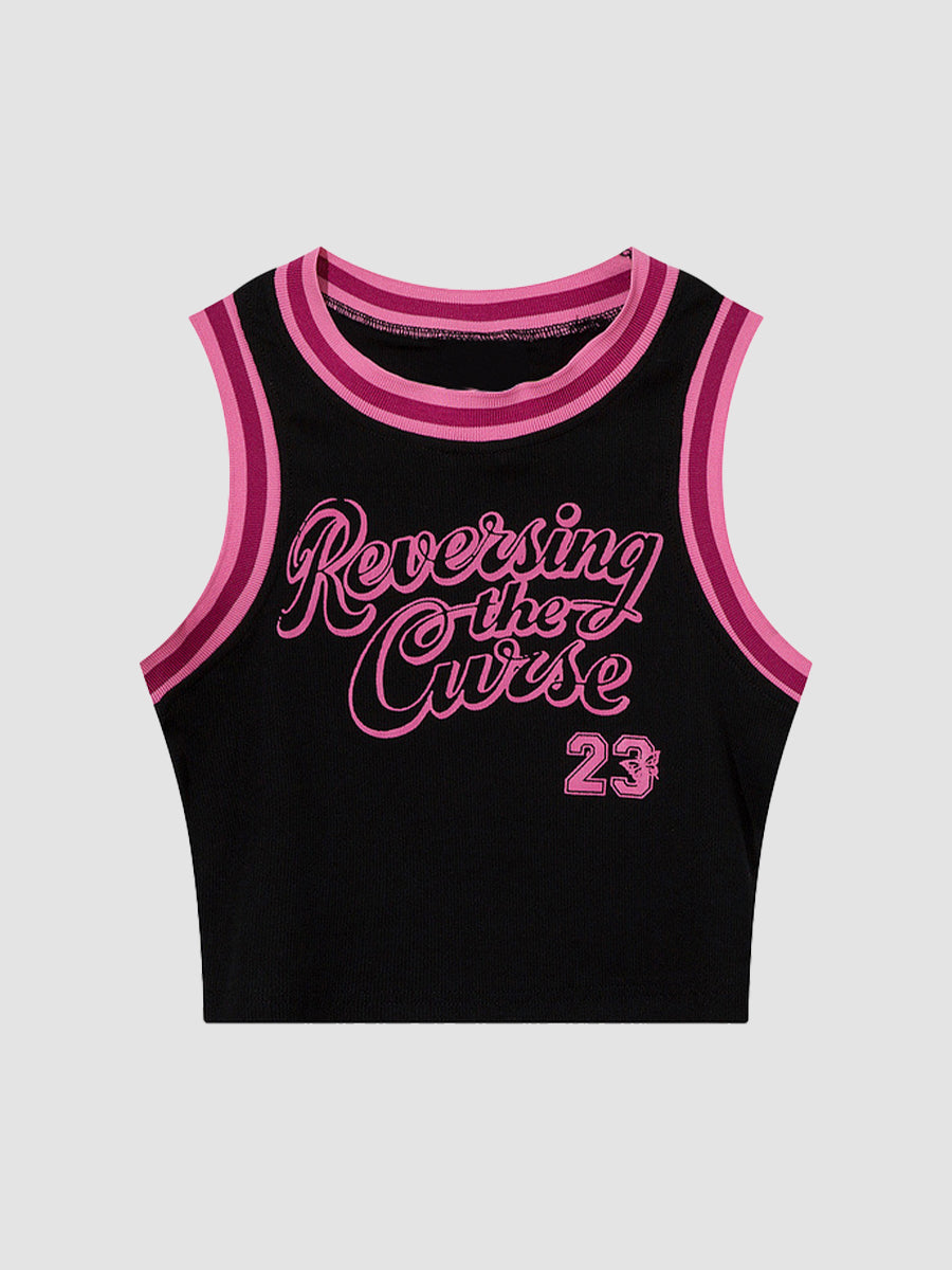 Printed Slim Fit Tank Top