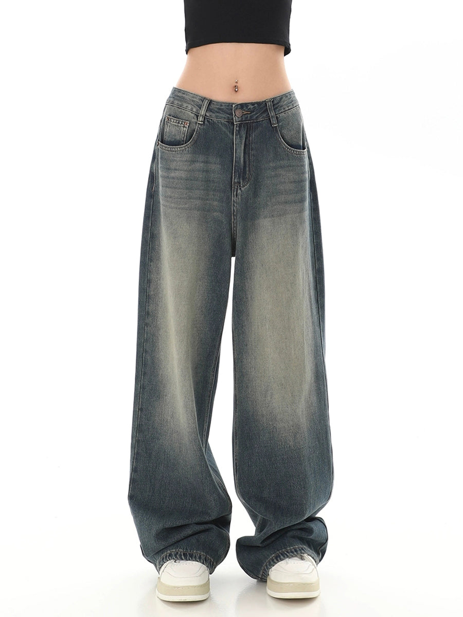 Vintage Loose Straight Leg Denim Jeans