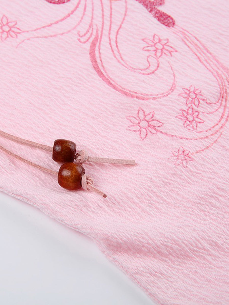 Butterfly Pink Cami Top with Sleeve Cover