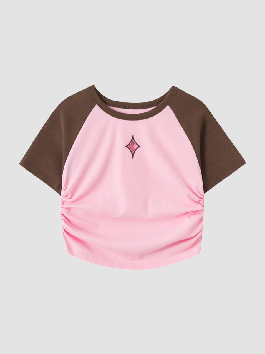 Draw Pleated Hollow Top