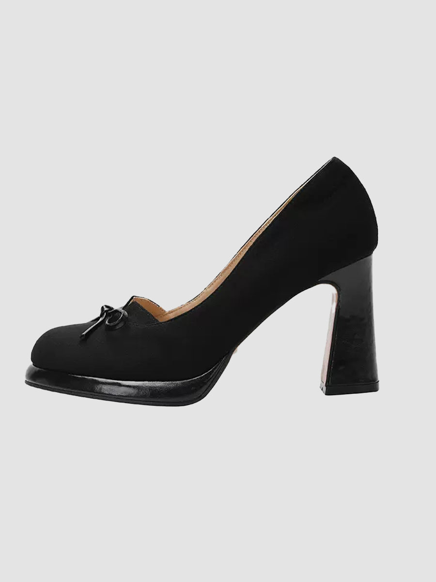 Chunky Heeled Ankle Strap Mary Jane Pumps Shoes