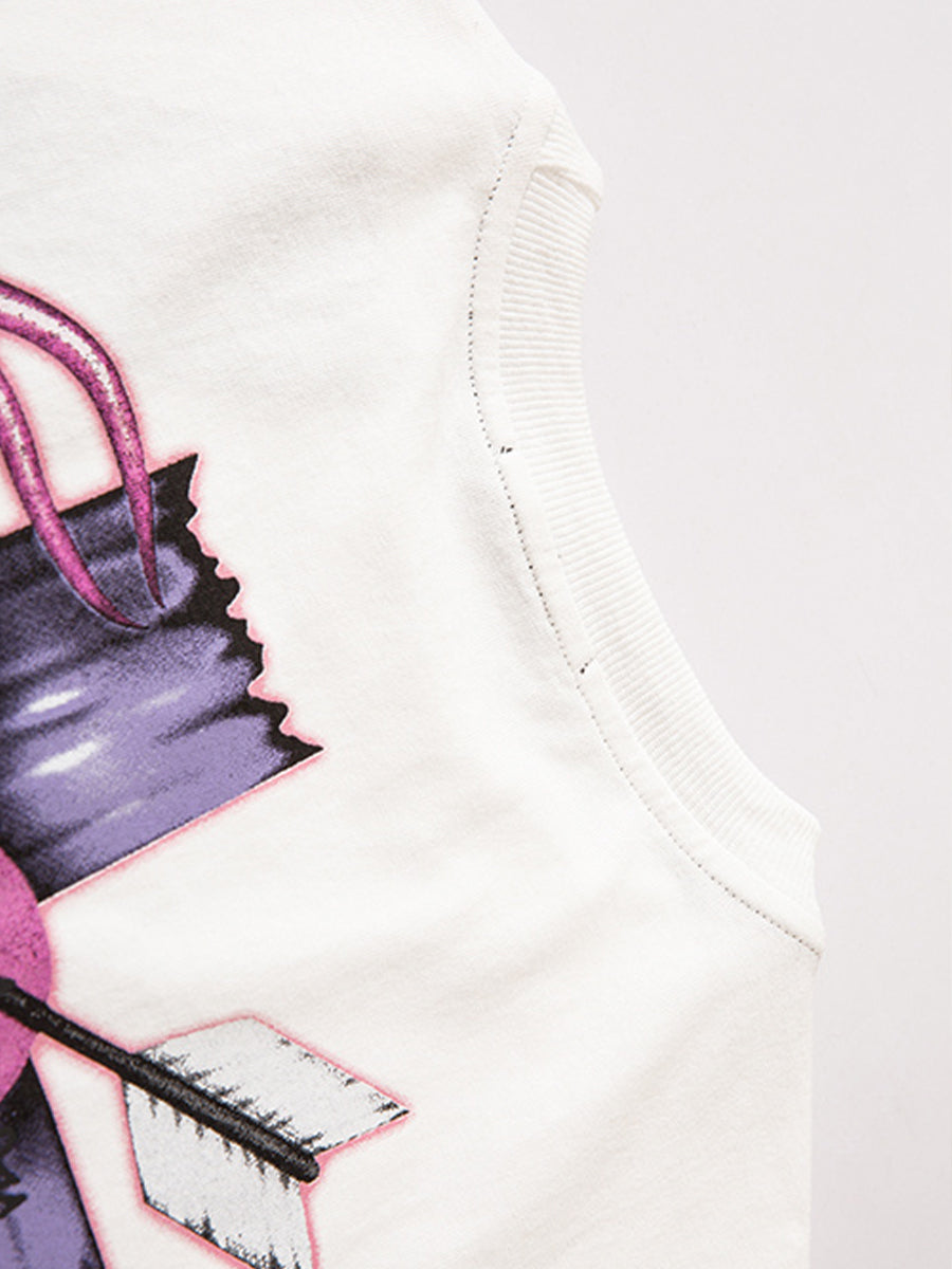 Love Cross Oversize Short Sleeve Top