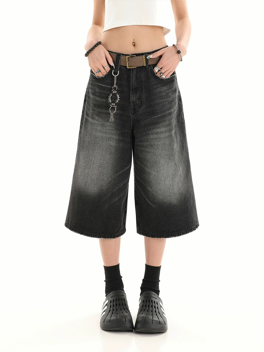 Vintage Loose Fit Denim Short Jeans