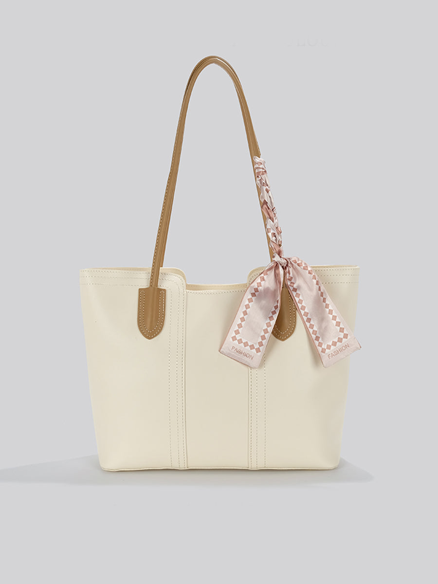 Solid Color Tote Bag