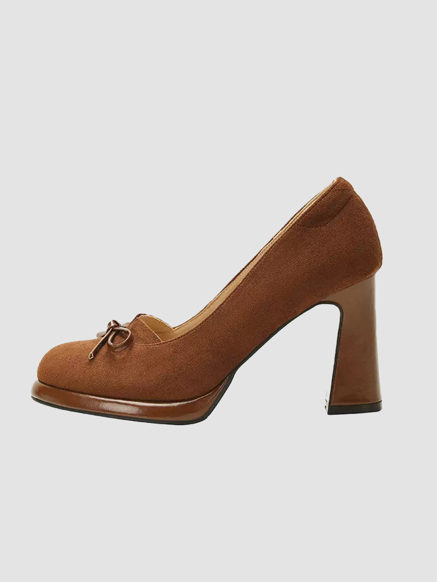 Chunky Heeled Ankle Strap Mary Jane Pumps Shoes