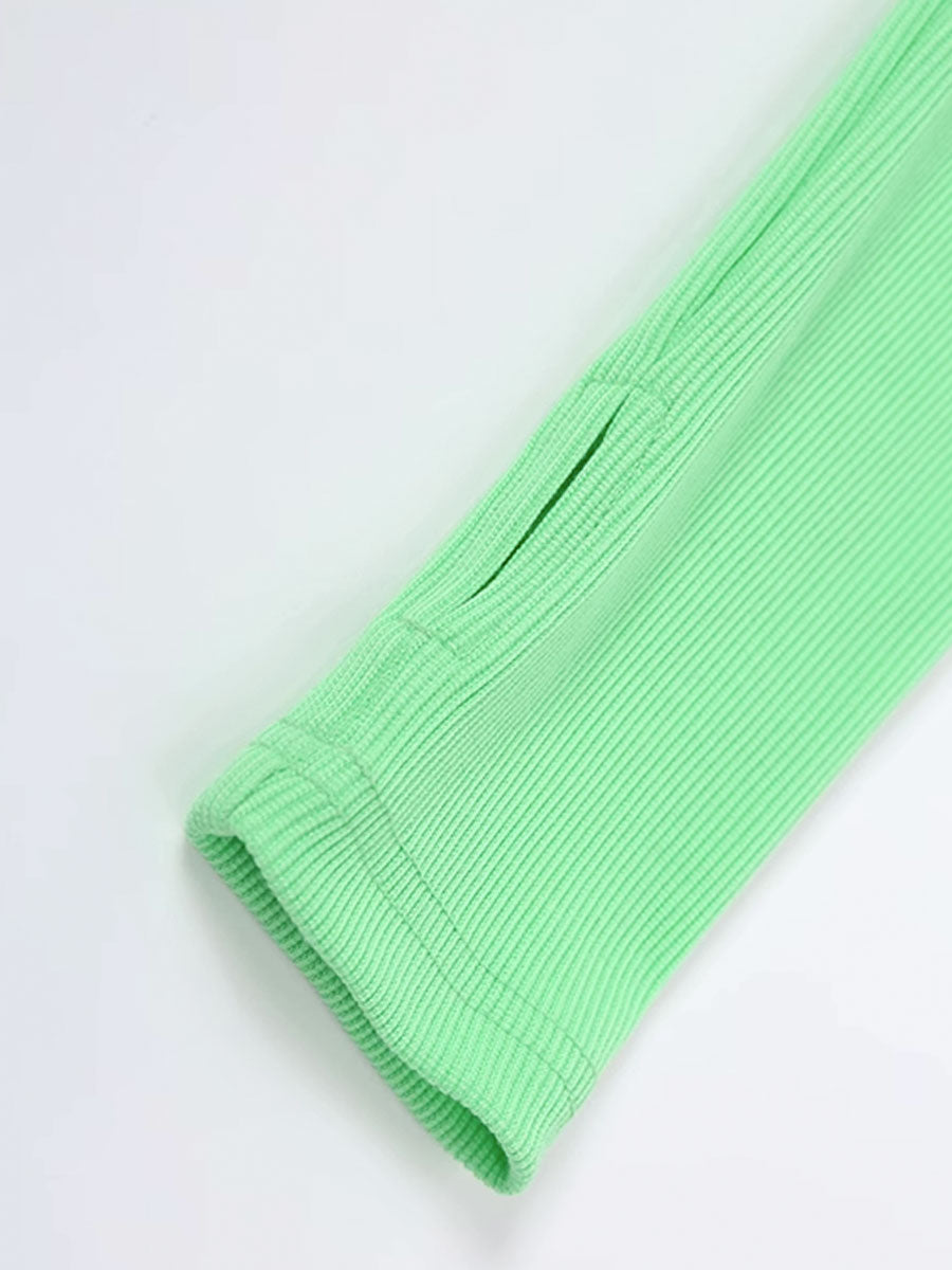 Strapless Long Sleeve Crop Top