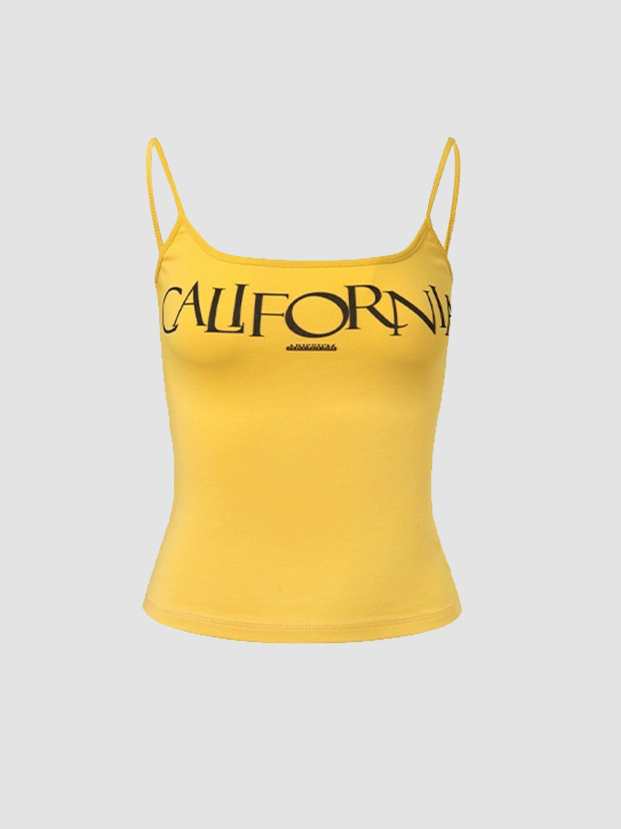 CALIFORNIA Solid Color Cami Top
