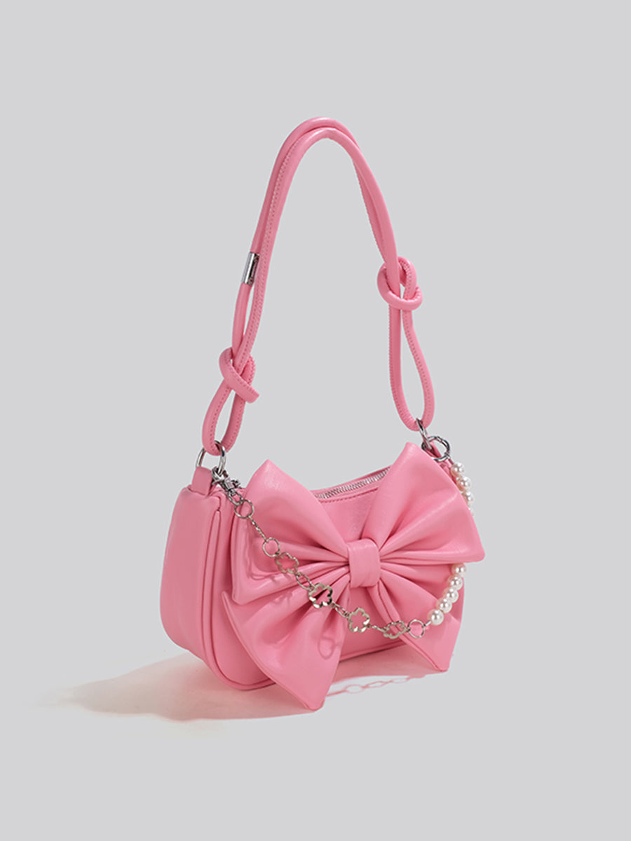 Bow Solid Color Bag