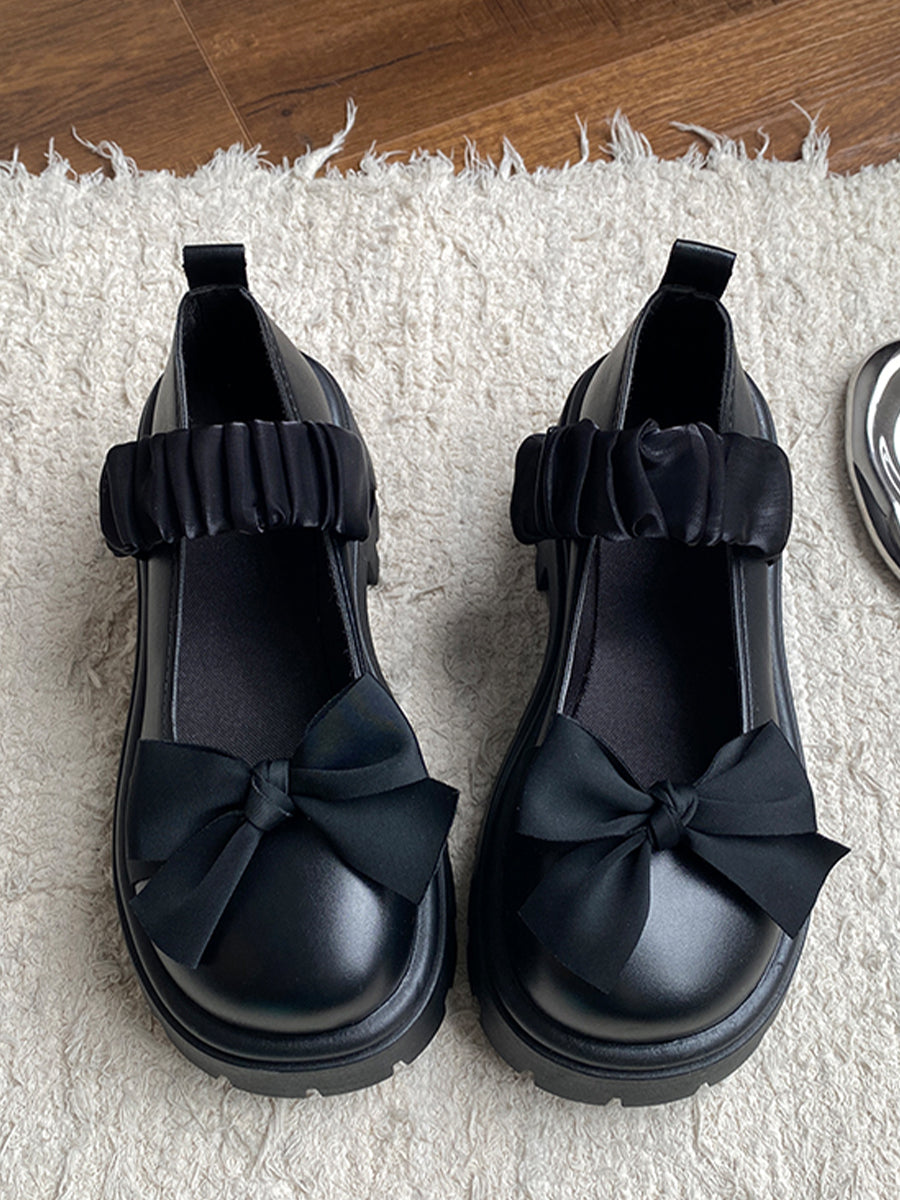 Lolita Kawaii Ankle Strap Bow Prom Heels Pumps