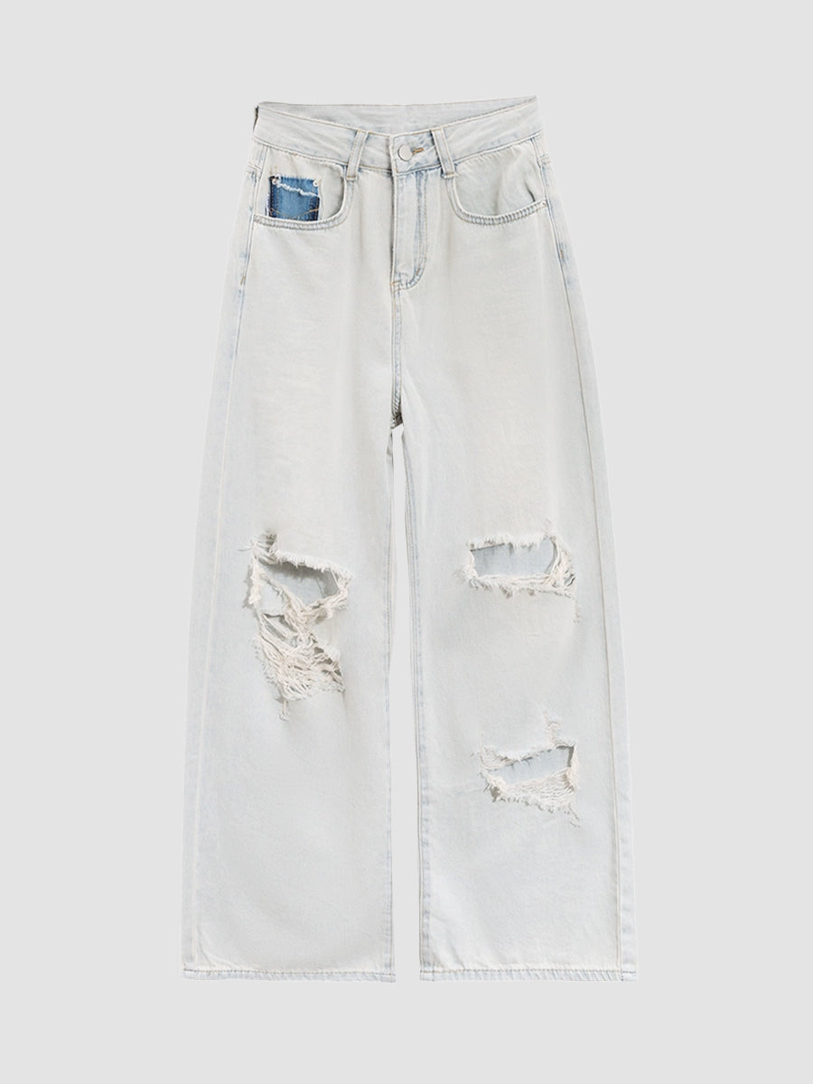 Light Blue Ripped Jeans