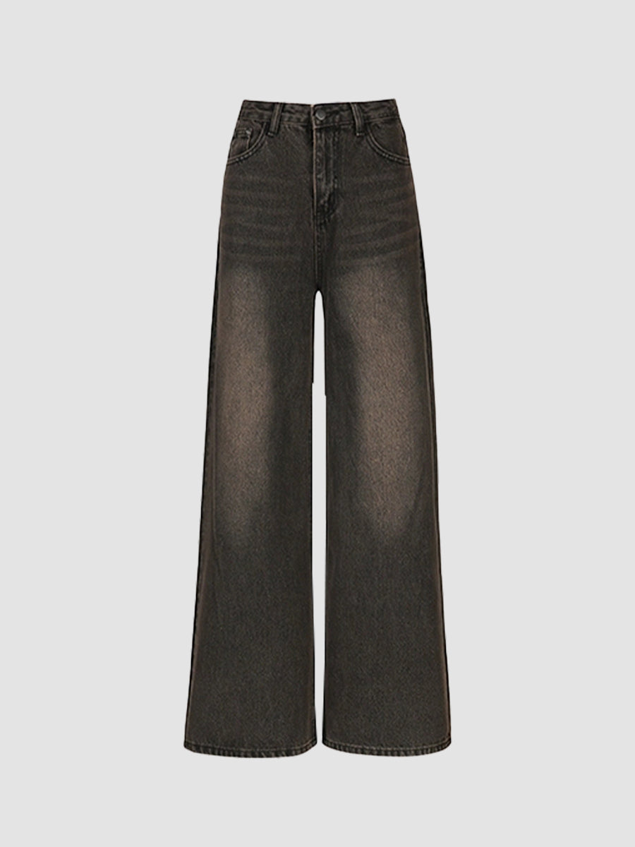 Vintage '90s Brown Straight Relaxed Legs Jeans