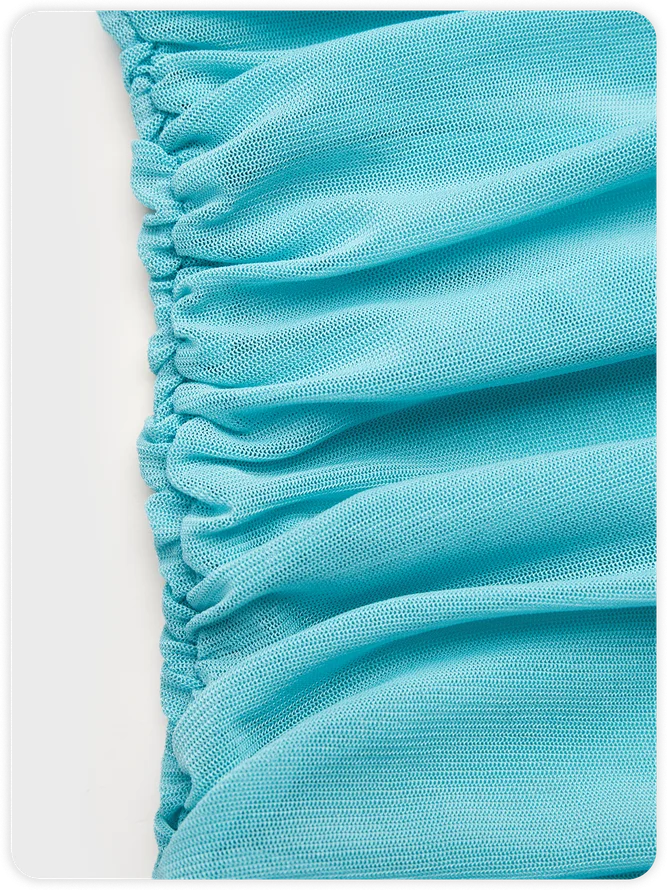 Y2K Wrinkle Mesh Party Dress Mini Dress