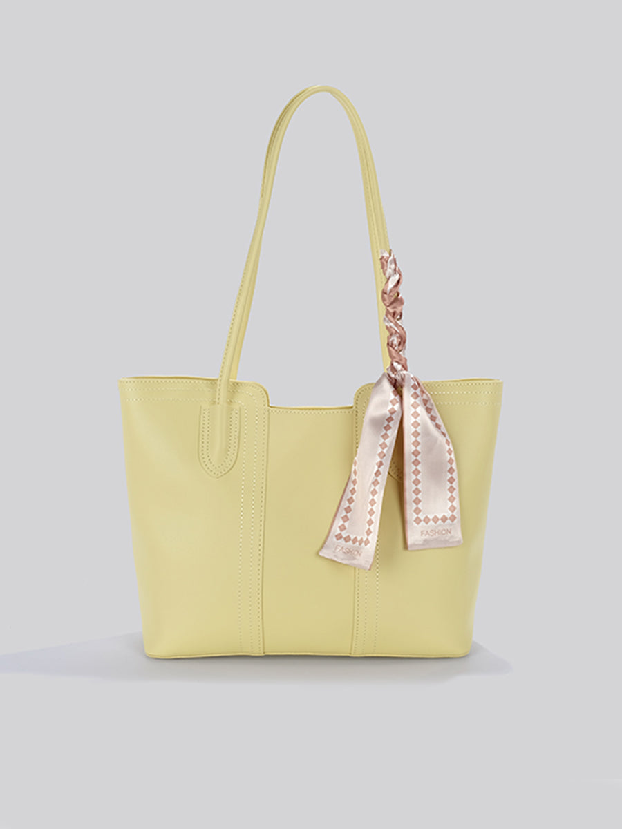 Solid Color Tote Bag