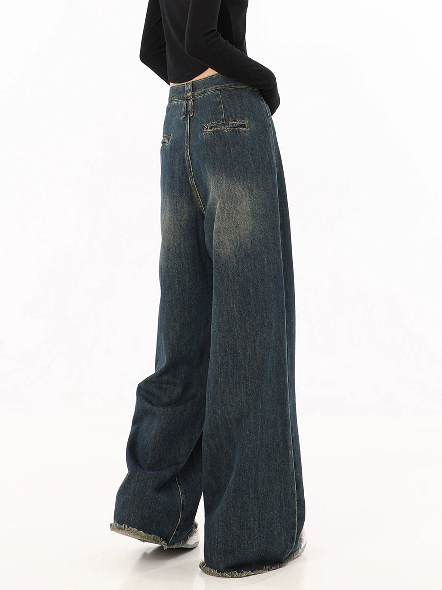 Vintage Asymmetrical Pocketless Jeans