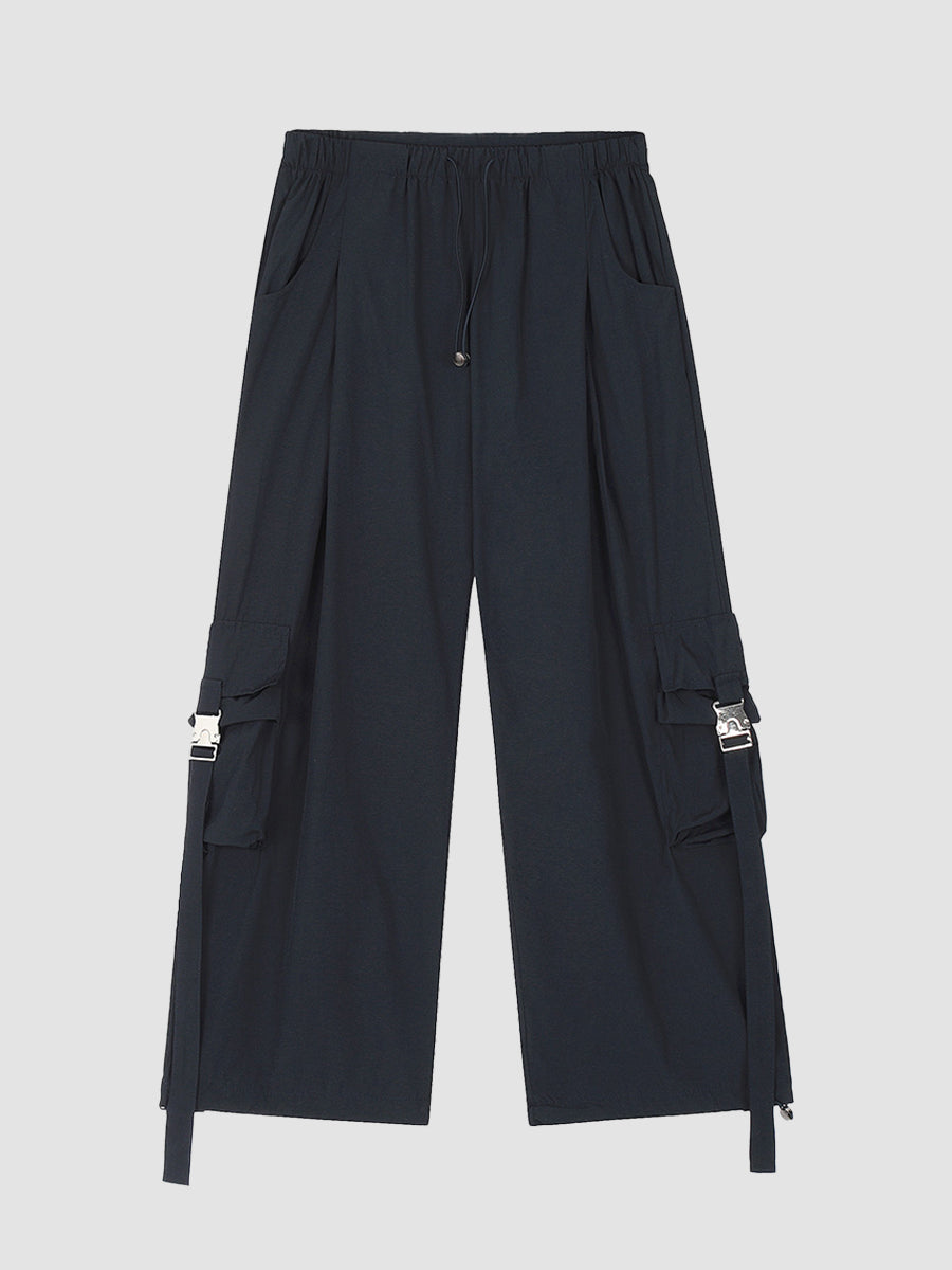 Pockets Casual Loose Pants