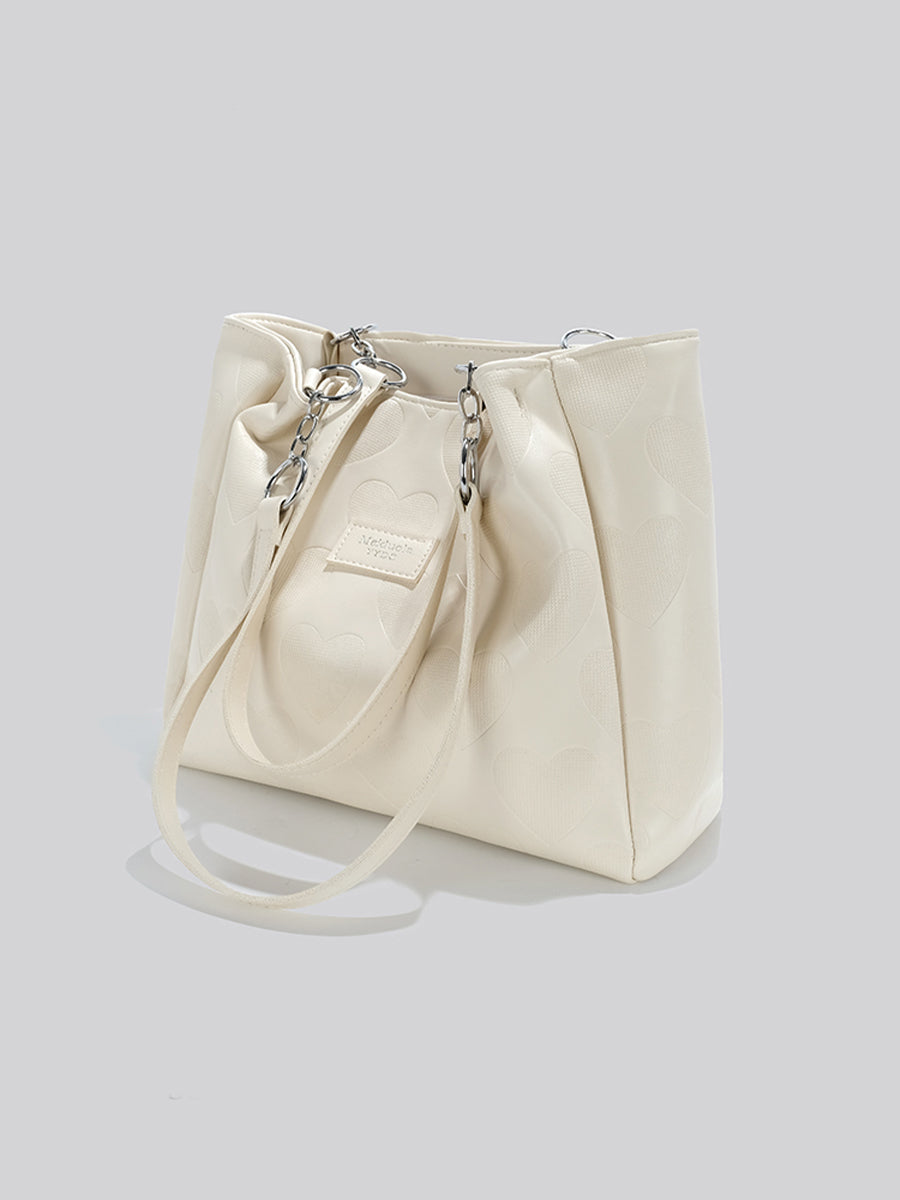 PU Leather Large Capacity Tot Bag