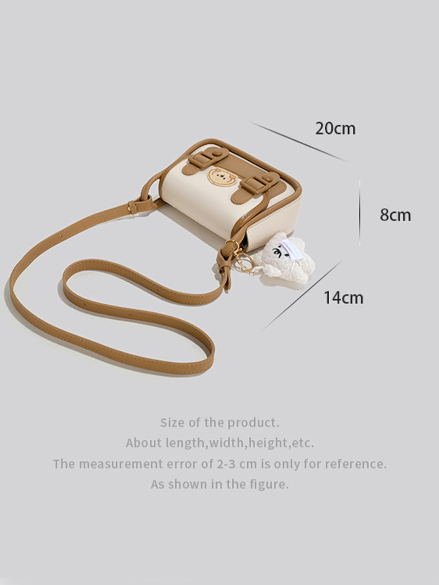 PU Leather Lovely Puppy Crossbody Bag