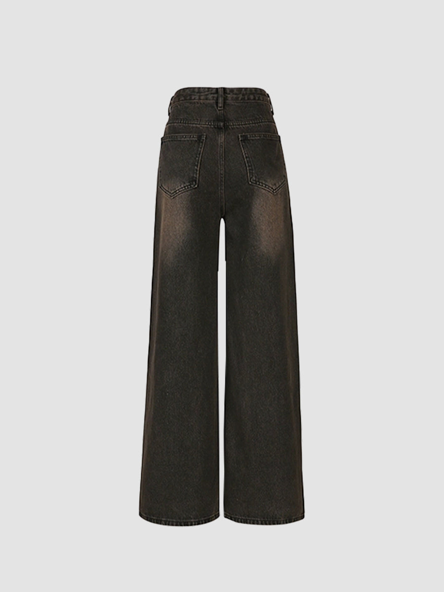 Vintage '90s Brown Straight Relaxed Legs Jeans