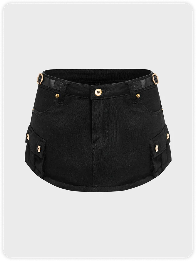 Street Black Bottom Skirt