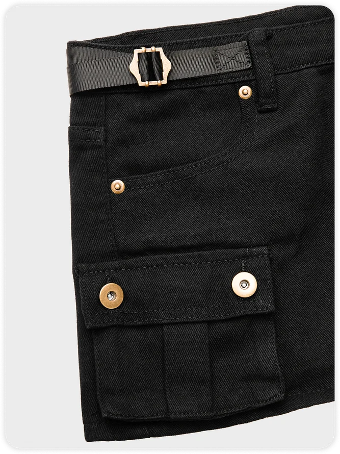 Street Black Bottom Skirt