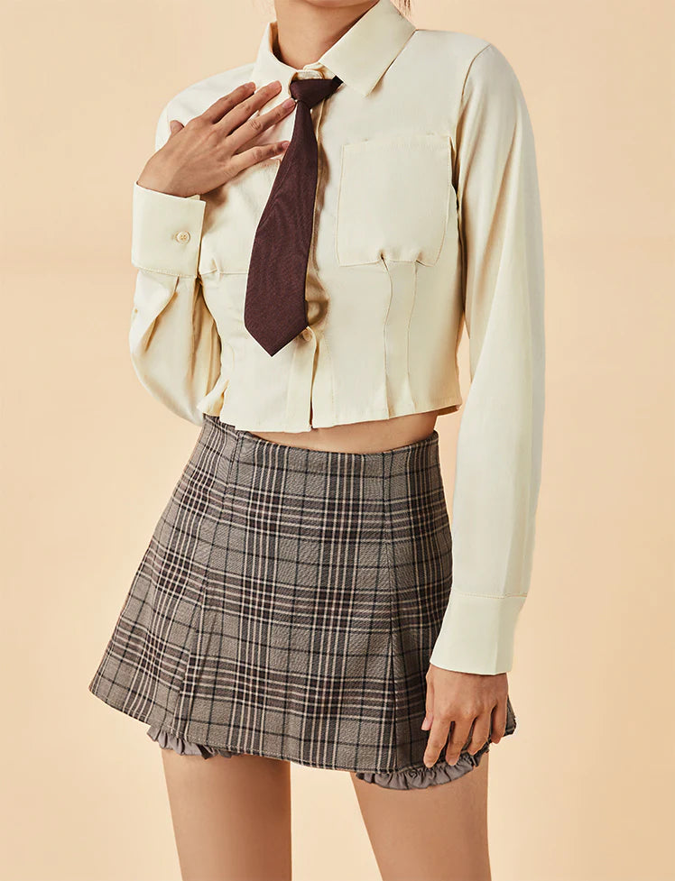 Collar Pocket Slim Fit Top
