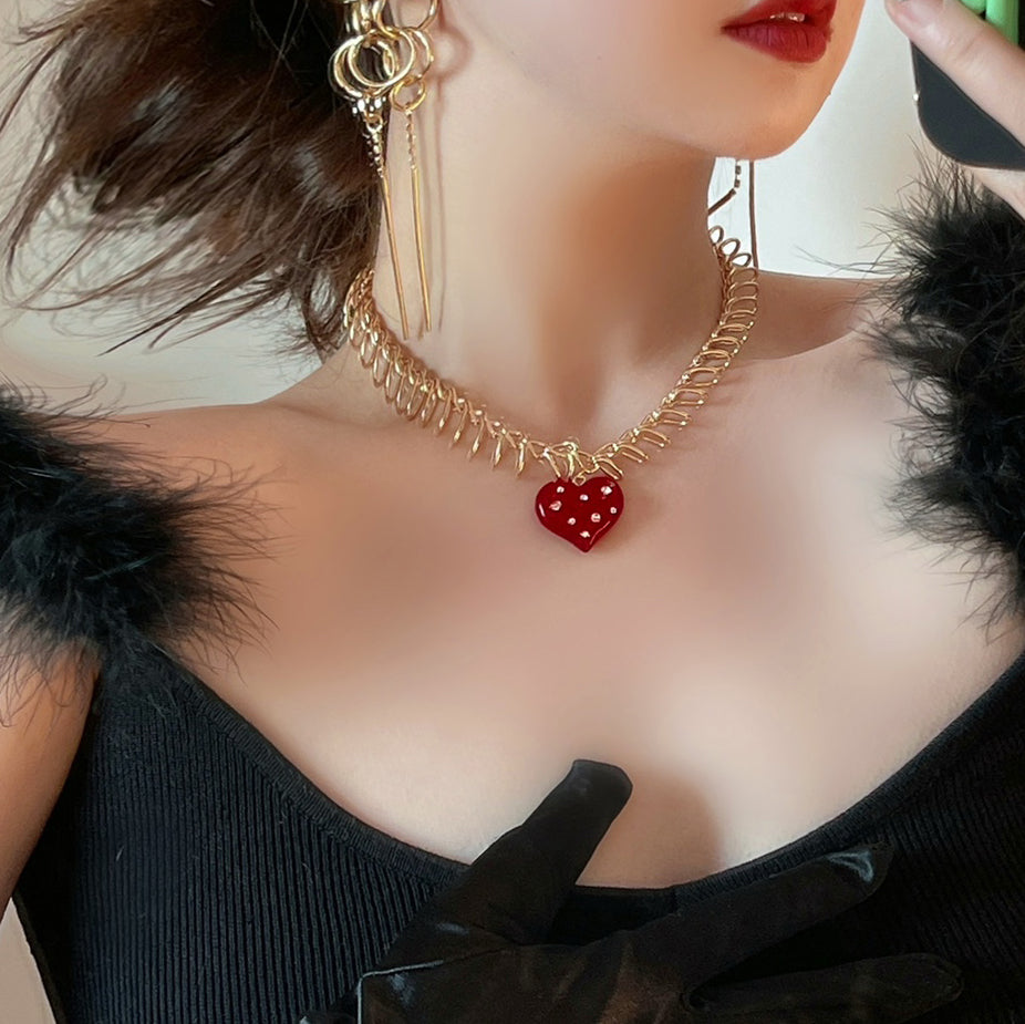 Red Heart Necklace