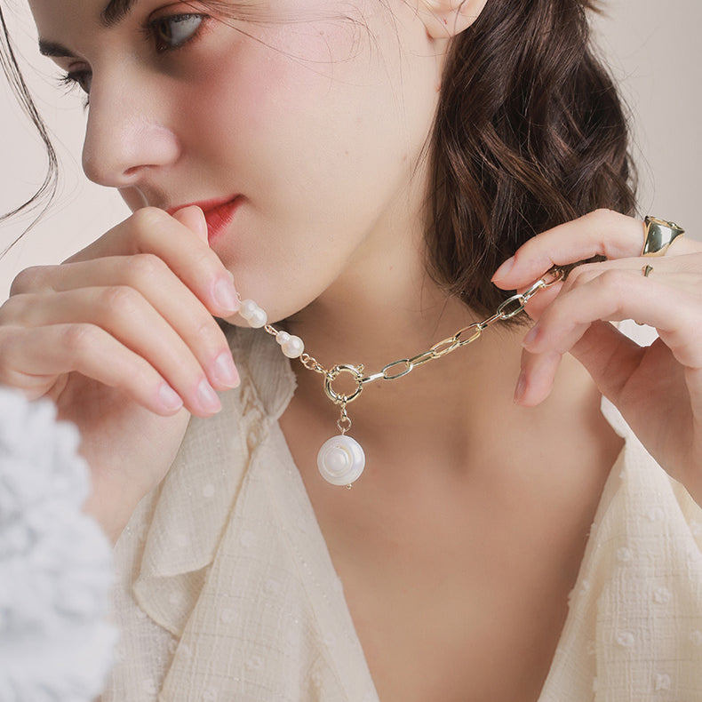 Fashion Pearl Flower Necklace