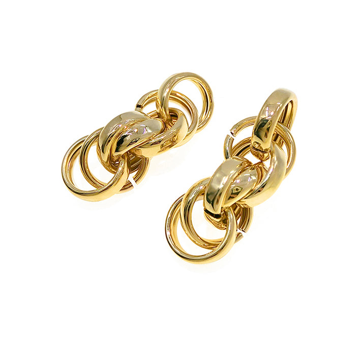 Multi-layer Circle Metal Earrings
