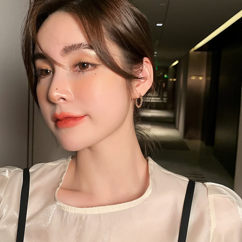 Metal Round Earrings