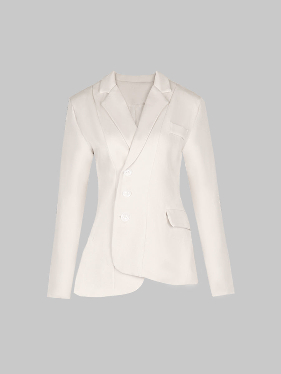 Irregular Long Sleeve Suit Set