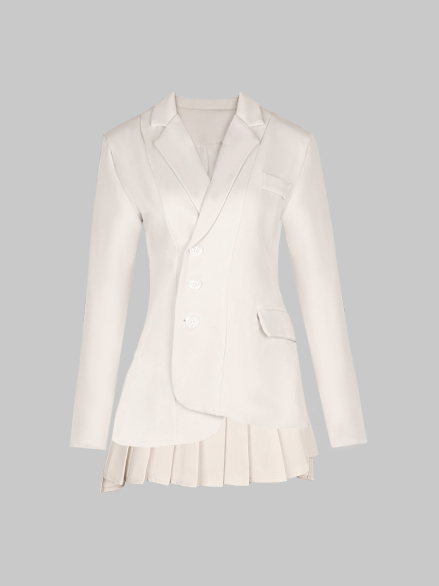 Irregular Long Sleeve Suit Set