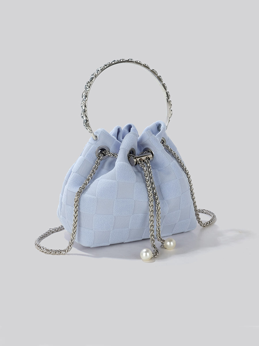 Checkered Handbag Crossbody Bag