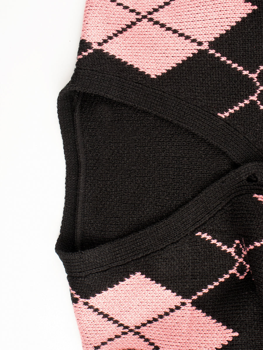 Knitted Cardigan + Hanging Neck Camisole + Skirt Three Piece Set