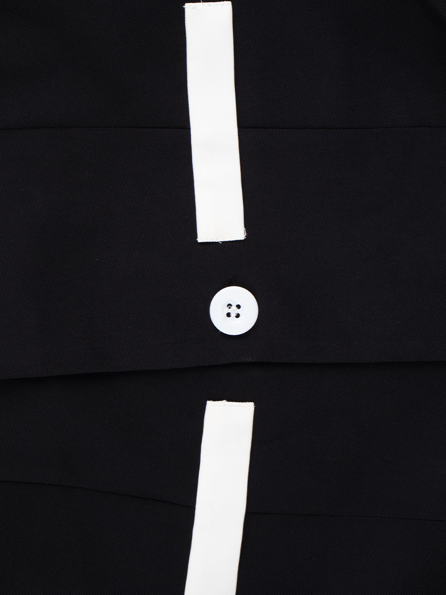 Blouse Blazer & Pleated Skirt Set