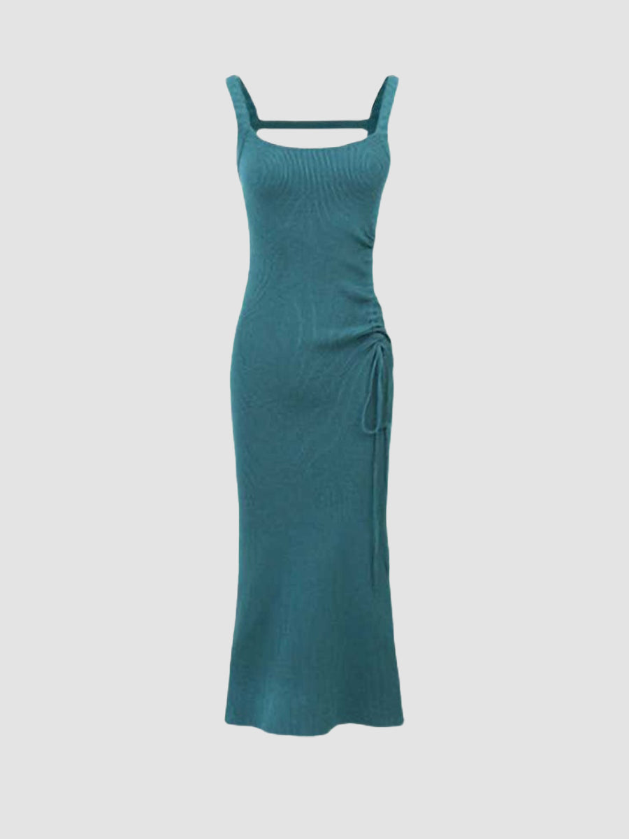 Blue Bodycon Corset Dress